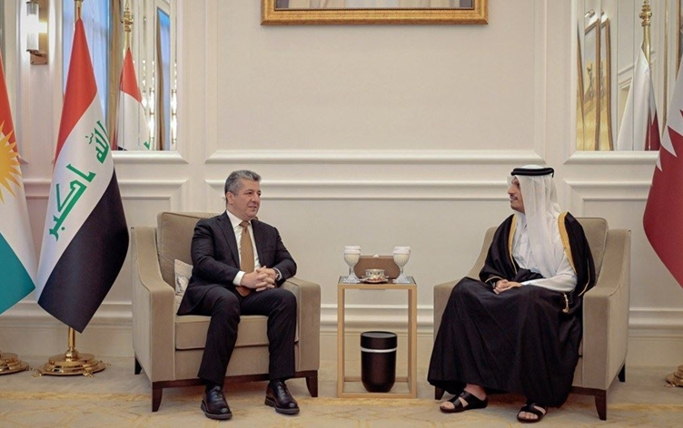 Mesrûr Barzanî û Serokwezîrê Qeterê: Divê Bexda rê li ber milîsan bigire