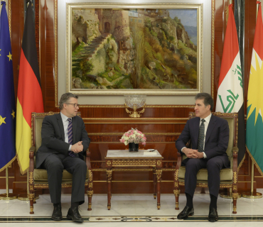 نێچیرڤان بارزانی  سەرۆکی هەرێمی کوردستان  په‌يامێكى پشتگيريى له‌ ئه‌ڵمانياوه‌ پێده‌گات