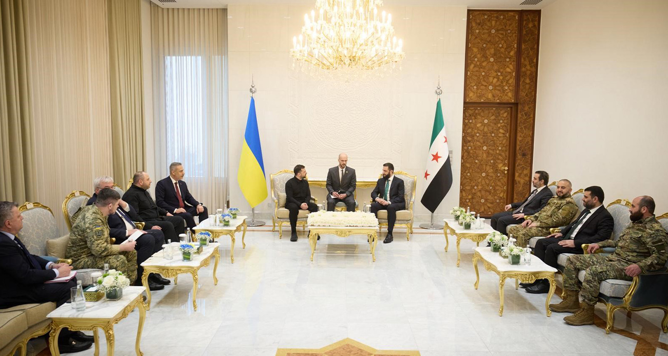 Zelenskyy li Şamê bi Ehmed Şera û Hakan Fidan re civiya