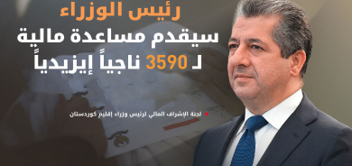 استكمال الاستعدادات لصرف المساعدات المالية المخصصة من رئيس حكومة الإقليم للناجين الإيزيديين