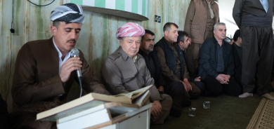 الرئيس بارزاني يشارك في مجلس عزاء شهيدي قرية 