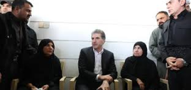 نيجيرفان بارزاني يشارك في عزاء ضحايا هجمات اربيل