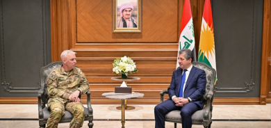 Prime Minister Masrour Barzani receives Commander of Coalition Forces in Iraq and Syria