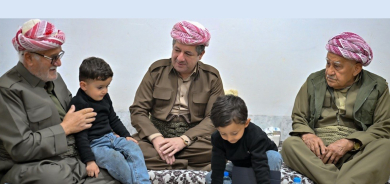 Mesrûr Barzanî serdana mala Şehîd Weysî Şêrwanî kir