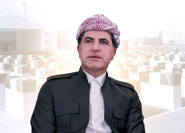 Nêçîrvan Barzanî: Em dê di pêvajoya lêgerîn û vegerandina termên Enfalkiriyan de xemsariyê nekin