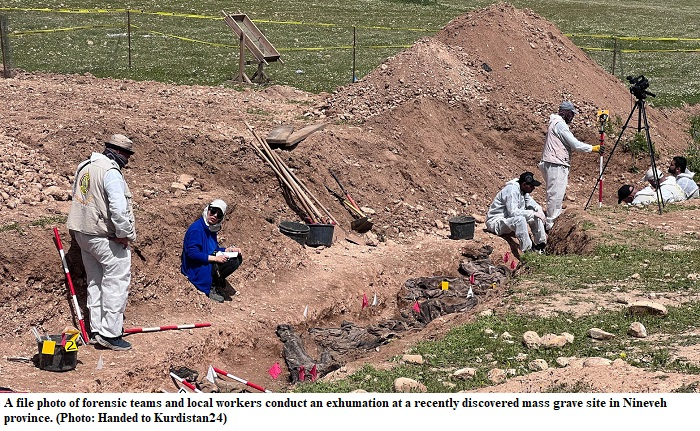 Mass Graves Discovered in Nineveh: Remains of Peshmerga Fighters, Ezidi Kurds, and Civilians to Be Exhumed