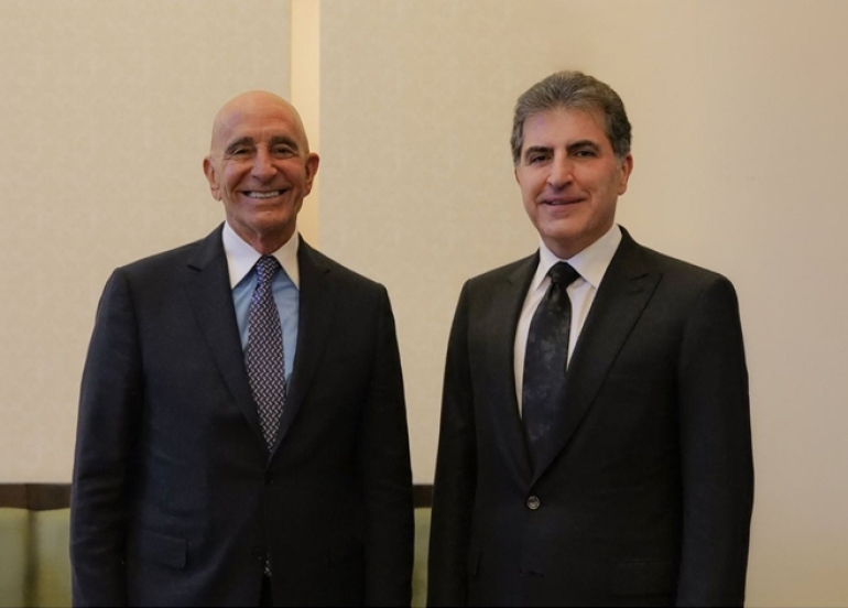Kurdistan Region President Meets U.S. Envoy Tom Barrack at Antalya Diplomacy Forum