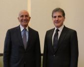 Nêçîrvan Barzanî û Tom Barrack li Antalyayê civiyan