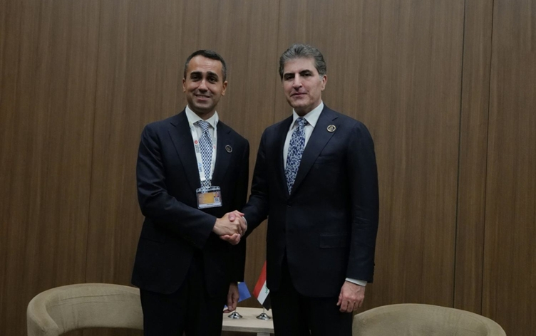 رئيس إقليم كوردستان ومبعوث الاتحاد الأوروبي لشؤون الخليج يبحثان تداعيات الحرب