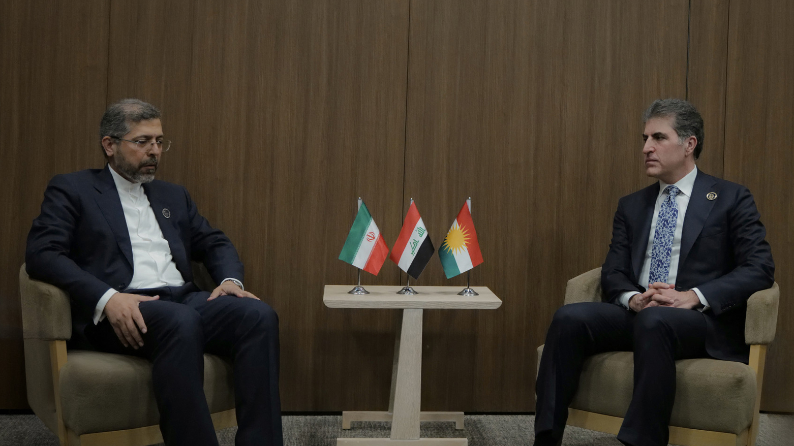 Nêçîrvan Barzanî û Seîd Xetîbzade peywendiyên Hewlêr û Tehranê nîqaş kirin