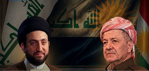 الرئيس بارزاني يهنئ عمار الحكيم بإعادة انتخابه رئيساً لتيار الحكمة