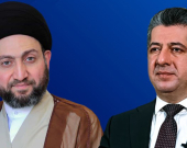 رئيس حكومة إقليم كوردستان يهنئ الحكيم بإعادة انتخابه رئيساً لتيار الحكمة