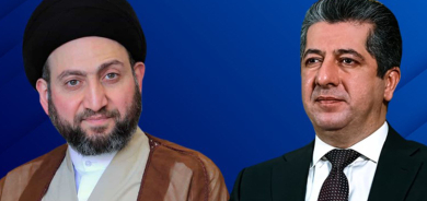 رئيس حكومة إقليم كوردستان يهنئ الحكيم بإعادة انتخابه رئيساً لتيار الحكمة