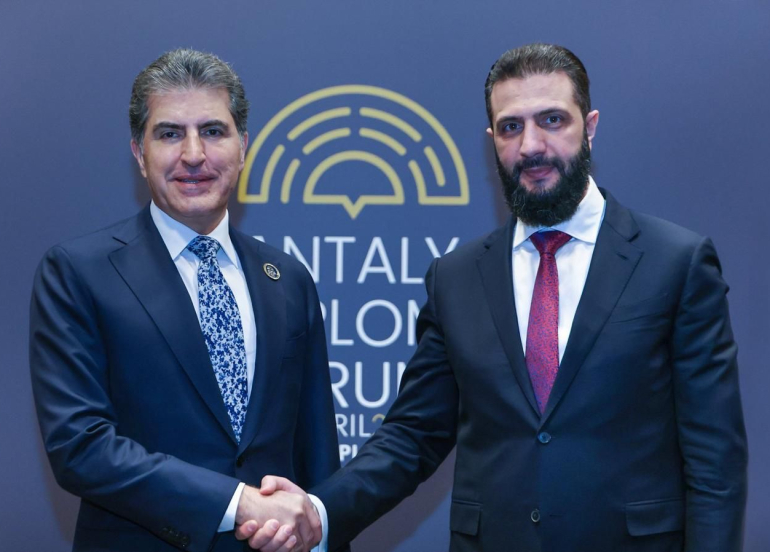 نێچیرڤان بارزانی لە ئەنتالیا .  .  . نوێنەرایەتیکردنی شكۆی  سیاسیی هەرێمی كوردستان