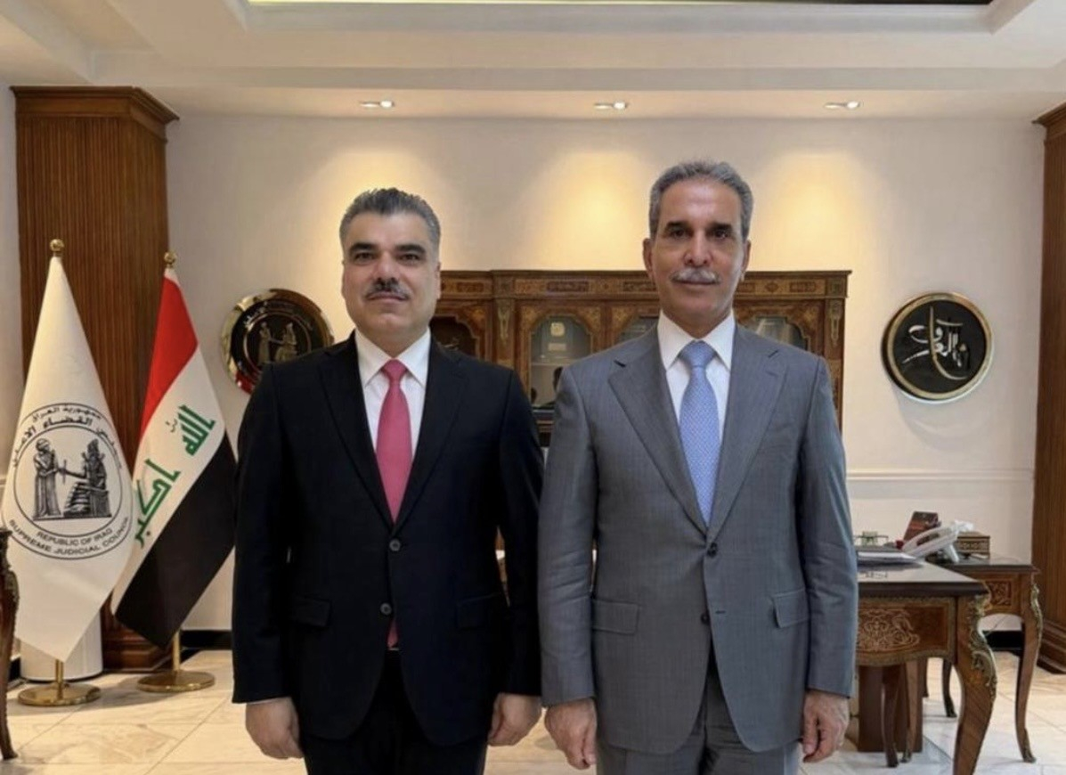 رئيس مجلس القضاء الأعلى يستقبل رئيس ممثلية حكومة اقليم كوردستان