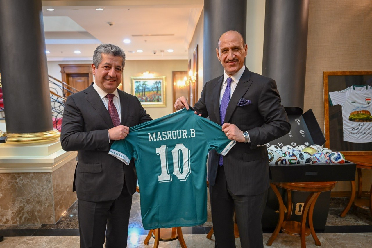 PM Masrour Barzani and Adnan Dirjal Discuss Strengthening Sports Cooperation in Iraq and Kurdistan Region