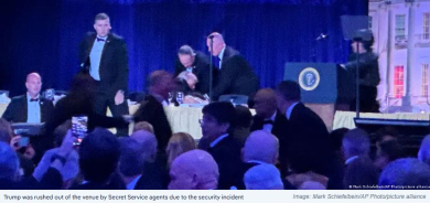 Trump Evacuated After Gunfire at White House Correspondents’ Dinner; Suspect in Custody