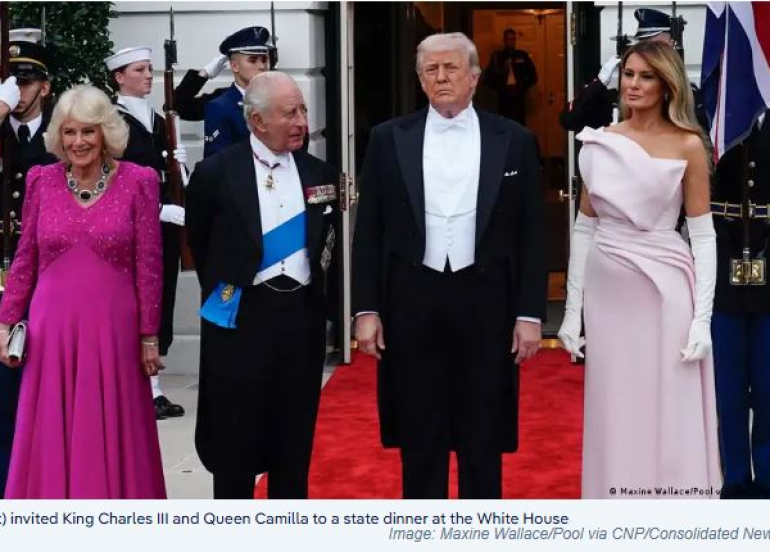 Trump, King Charles Agree Iran Must Not Obtain Nuclear Weapons at White House State Dinner