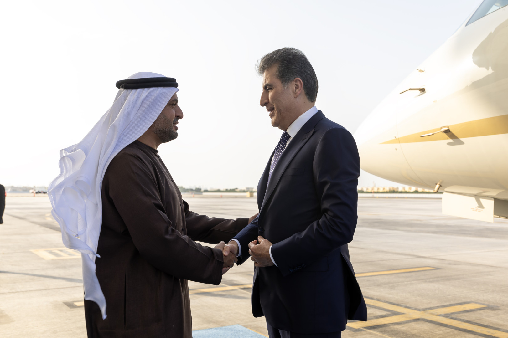 Kurdistan Region President Arrives in Abu Dhabi for Official Visit