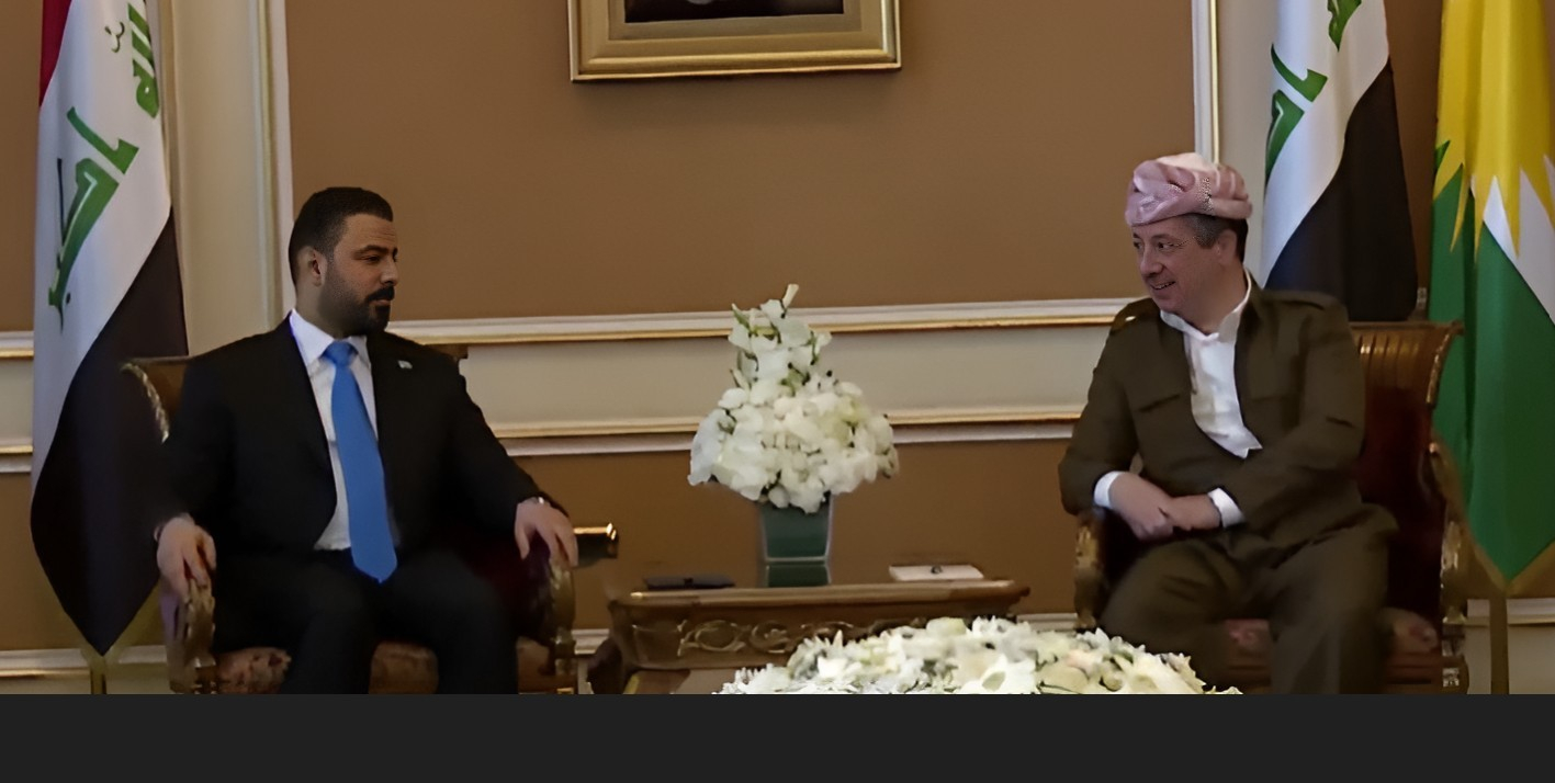 مسرور بارزاني يستقبل رئيس الوزراء المكلف علي الزيدي في مطار أربيل الدولي