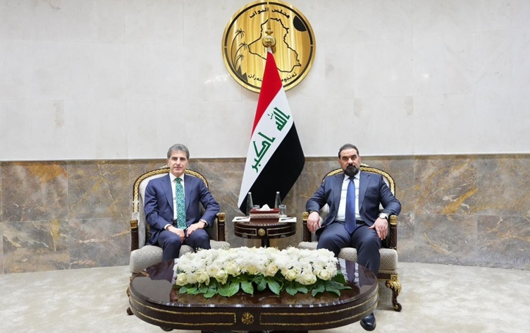 نيجيرفان بارزاني وهيبت الحلبوسي يبحثان تشكيل الحكومة العراقية الجديدة