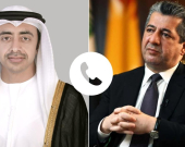 Prime Minister Masrour Barzani speaks with UAE Foreign Minister