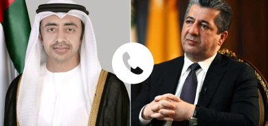 Prime Minister Masrour Barzani speaks with UAE Foreign Minister