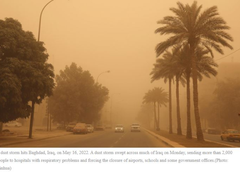 Dust Storm Sweeps Iraq, Sends Over 1,100 to Hospitals with Breathing Difficulties