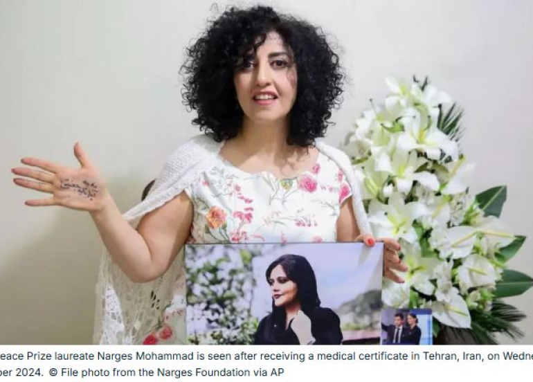 Nobel Laureate Narges Mohammadi Reportedly “Between Life and Death” Amid Severe Health Decline in Iranian Prison