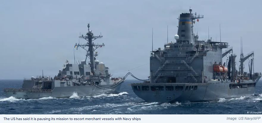 US Pauses Strait of Hormuz Escort Mission Amid Iran Deal Push as Regional Tensions Shift