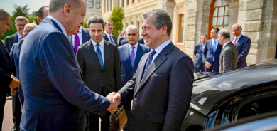 خلال استقباله مسرور بارزاني.. أردوغان يشيد بدور الرئيس بارزاني وإقليم كوردستان في استقرار المنطقة