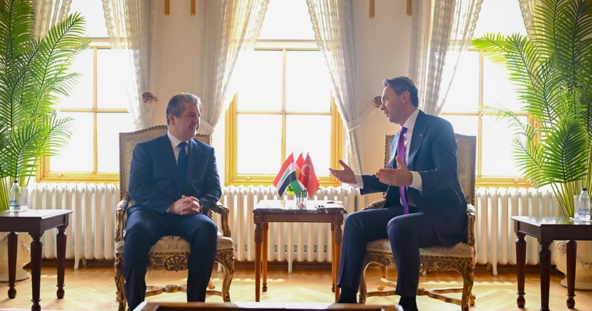 رئيس حكومة إقليم كوردستان يجتمع بوزير الطاقة التركي