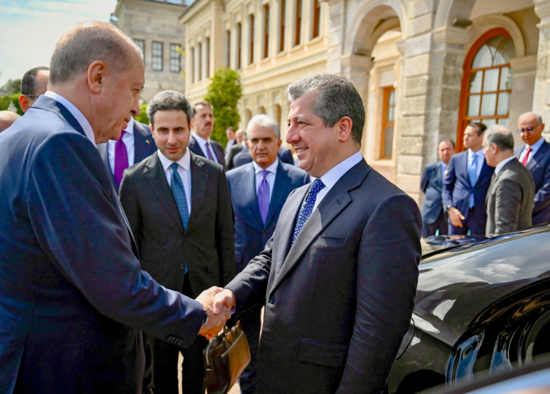 Naveroka civîna Mesrûr Barzanî û Recep Tayyip Erdogan