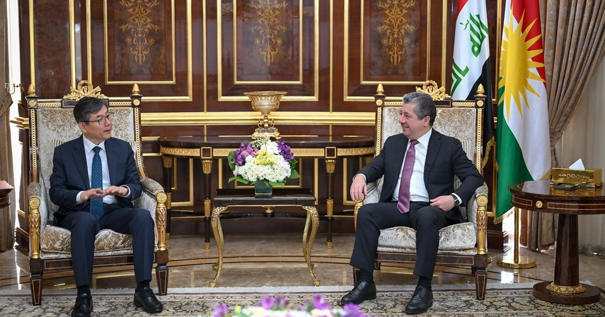 PM Masrour Barzani Receives South Korean Consul General at End of His Mission