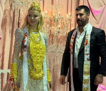 Di nîşana karsazê Wanî de bi kîloyan zêr bi bûkê ve hatin kirin