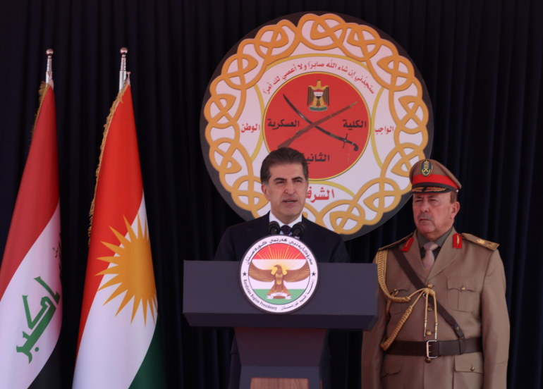 President of the Kurdistan Region Attends Graduation of 359 New Peshmerga Officers in Zakho