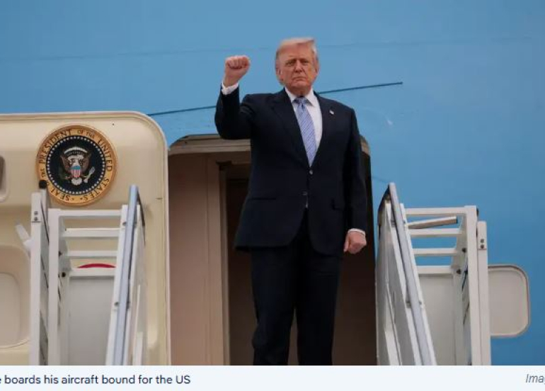 Donald Trump Returns to Washington After High-Level Talks With Xi Jinping