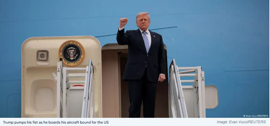 Donald Trump Returns to Washington After High-Level Talks With Xi Jinping