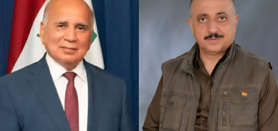 غەفوور مەخمووری  پیرۆزبایى له د. فوئاد حوسێن وەزیرى دەرەوەى عێراق كرد
