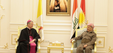 President Masoud Barzani Receives the New Vatican Ambassador to Iraq