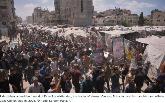 Israeli Military Says Hamas Military Wing Chief Ezzedine Al-Haddad Killed in Gaza Airstrike