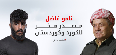 الرئيس مسعود بارزاني يهنئ البطل الكوردي 