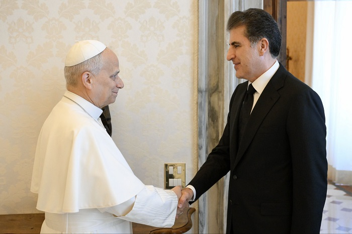 President of the Kurdistan Region Meets Pope Leo XIV at the Vatican, Reaffirms Commitment to Religious Coexistence