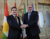 Nêçîrvan Barzanî û Wezîrê Parastinê yê Îtalyayê li Romayê civiyan