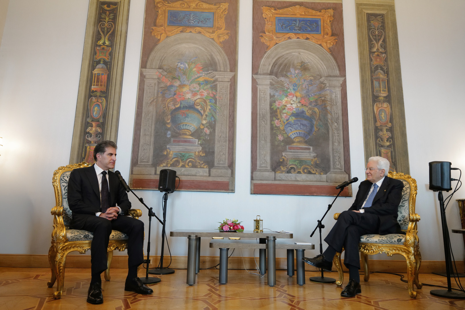 Kurdistan Region President Meets Italian President in Rome to Strengthen Bilateral Relations