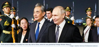 Vladimir Putin Arrives in Beijing for Talks with Xi Jinping Amid Global Attention