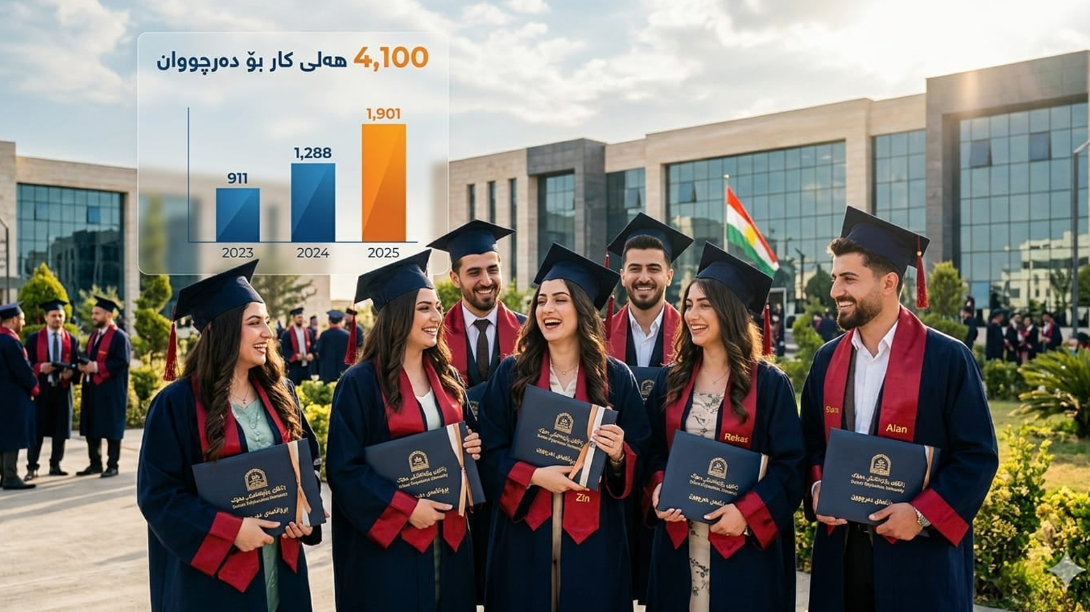 نمو متصاعد في توفير فرص العمل لخريجي جامعات إقليم كوردستان منذ 2023