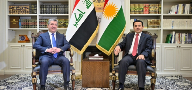 مسرور بارزاني يجتمع مع مستشار الأمن القومي العراقي قاسم الأعرجي في ثاني يوم زيارته الى بغداد