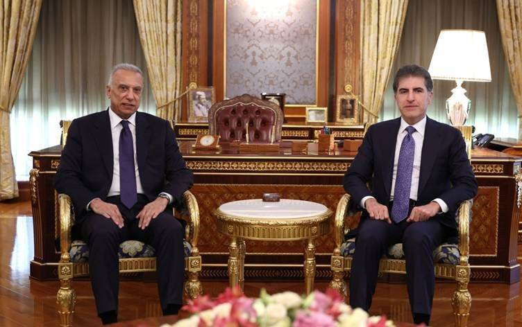نيجيرفان بارزاني والكاظمي يؤكدان أهمية دعم العملية السياسية وحماية الاستقرار