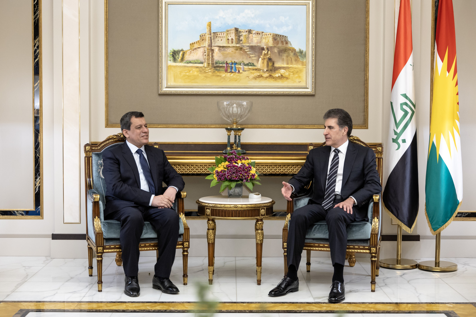 نيجيرفان بارزاني يجتمع مع مظلوم عبدي